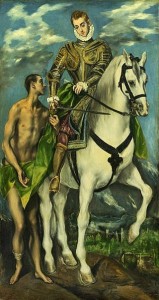 Der heilige Martin und der Bettler, 1597/1599  - Ο Άγιος Μαρτίνος και ο επαίτης                                                El Greco (Domenikos Theotokopoulos, 1541-1614)  - Ελ Γκρέκο (Δομίνικος Θεοτοκόπουλος) 